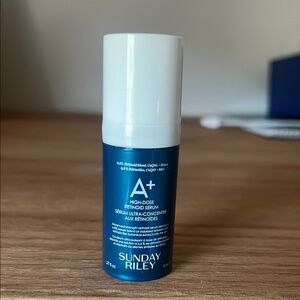 Sunday Riley A+ Retinoid Serum in Blue and White
